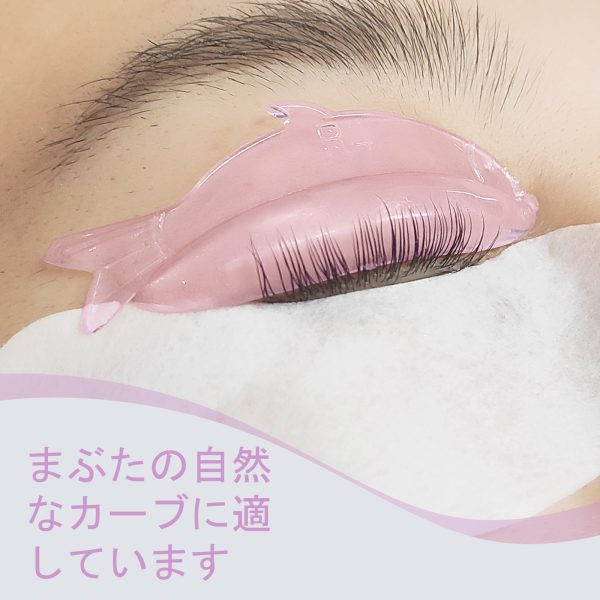 魚型の自己接着まつげリフトロッド - 画像 (4)