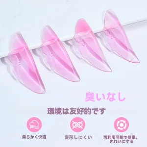 ラッシュリフトロッド、自粘着性の超柔らかいラッシュリフトパッド（NO.1パーマ用、まつげを柔らかくするため、ピンクピーチ）